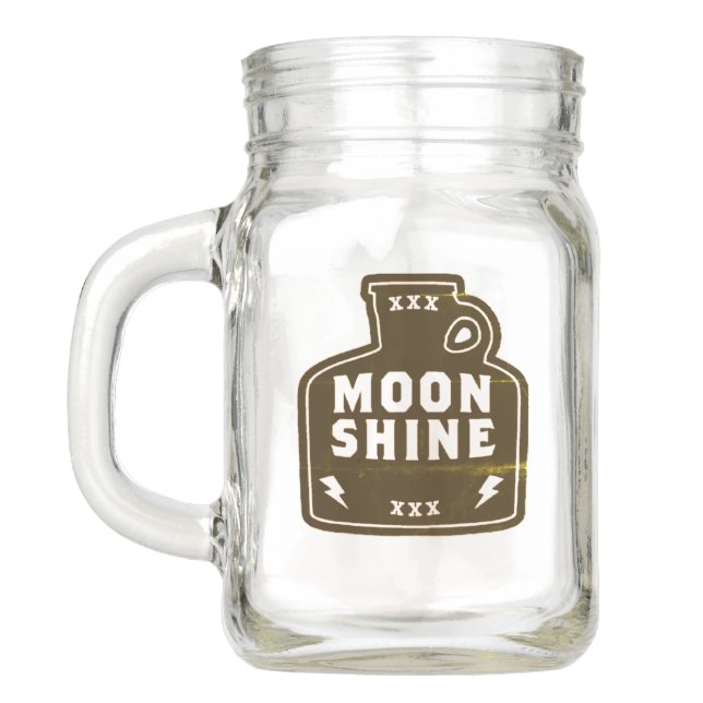 Moonshine Jug XXX Mason Jar (Back)