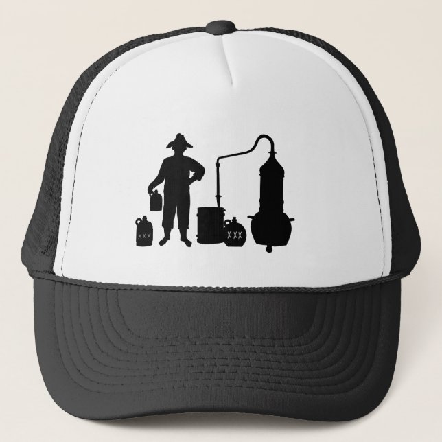 Moonshine Silhouette Truckers Hat (Front)