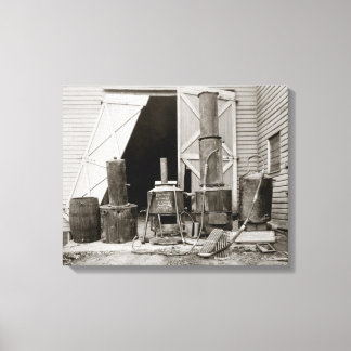 Moonshine Still Seized by Police, 1926 Canvas Print