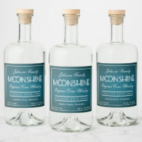 Moonshine Teal and White