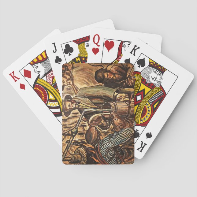 Moonshiners Making White Lightning Whiskey Liquor Playing Cards (Back)