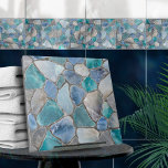 Moonstone, marble and silver- Mosaic Cells Tile<br><div class="desc">This gorgeous tile is part of my Moonstone Magic collection, featuring stunning shimmering moonstone textures. Use it to create stunning look in the bathroom or shower - accent tile mosaic behind the mixer or bathtub for example, or use them for crafts - tiled table or tile mirror frame. Just so...</div>