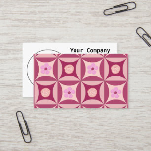 MoonStone Rose and Cherry Flower in the Door Business Card