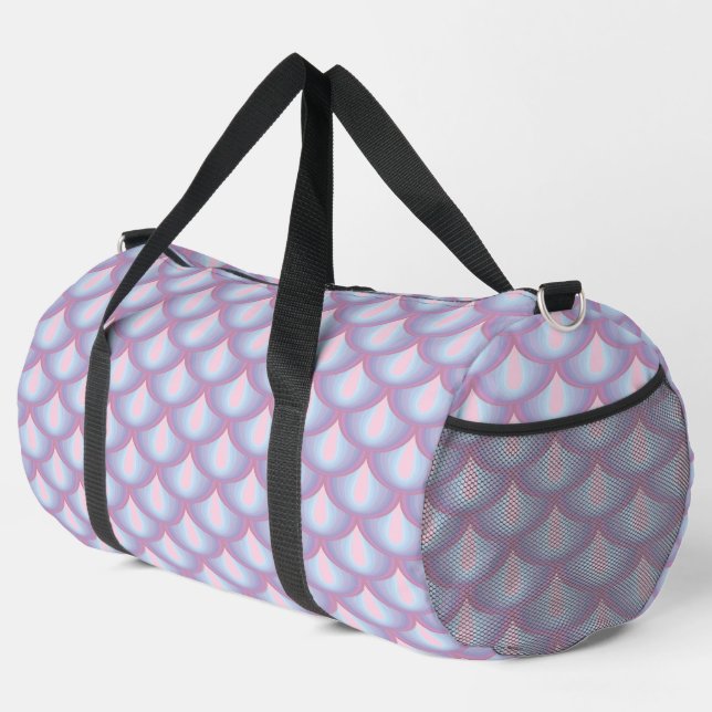 Moonstone Scales Large Duffel Bag (Right Corner)