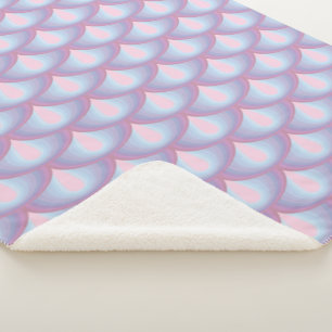Moonstone Scales Sherpa Blanket
