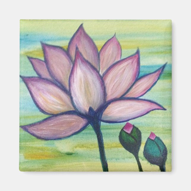 Moonstudio - Pink Lotus Magnet (Front)