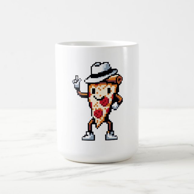 Moonwalking Pizza - Legendary Pop Slice Art Coffee Mug (Center)