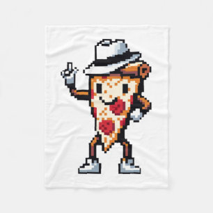 Moonwalking Pizza - Legendary Pop Slice Art Fleece Blanket