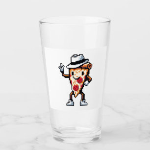 Moonwalking Pizza - Legendary Pop Slice Art Glass
