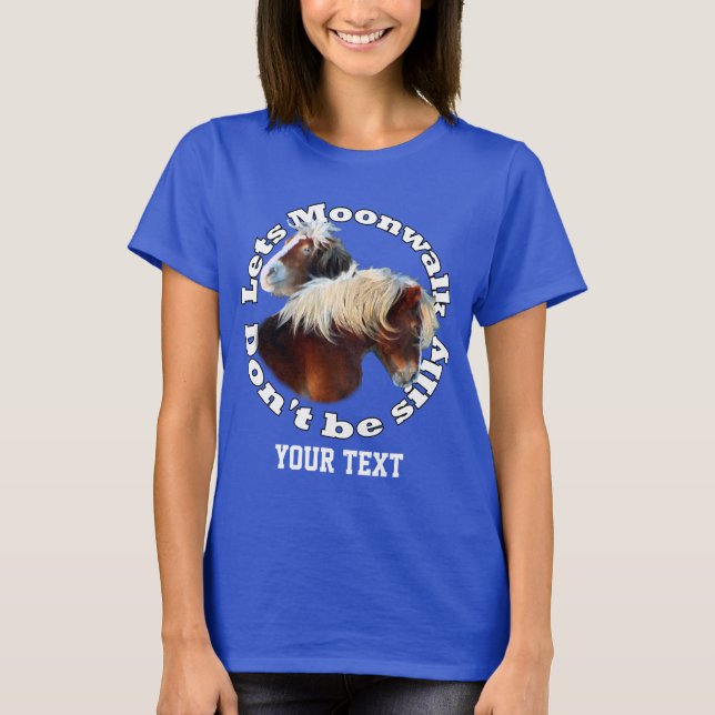 Moonwalking Shetland pony T-Shirt (Front)