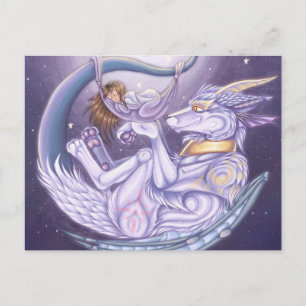 Moony & avalon postcard