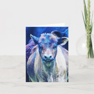 Moooooving blank greeting card