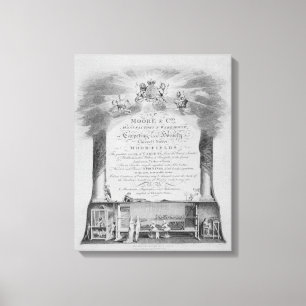 Moore & Co. Trade Card Canvas Print