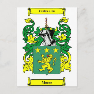 Moore Coat of Arms Postcard