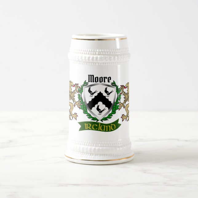 Moore Irish Shield Beer Stein (Center)