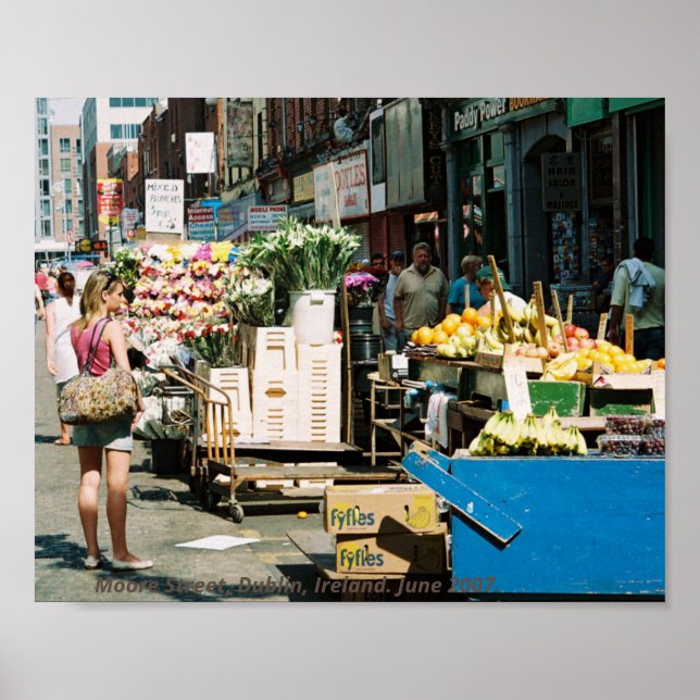 Moore Street Dublin summer 2007 Ireland Poster (Front)