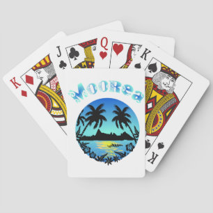 MOOREA (Blue) Playing Cards