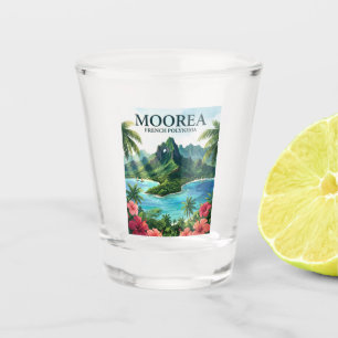 Moorea French Polynesia Shot Glass