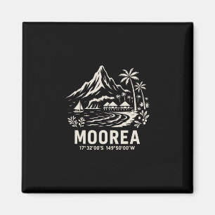 Moorea Island French Polynesia Beach Vacation  Magnet