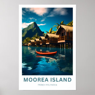 Moorea Island French Polynesia Travel Print