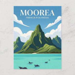 Moorea Lagoon French Polynesia Postcard