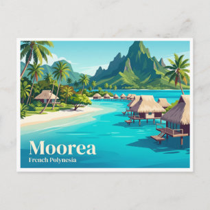 Moorea Lagoon Maharepa French Polynesia Postcard