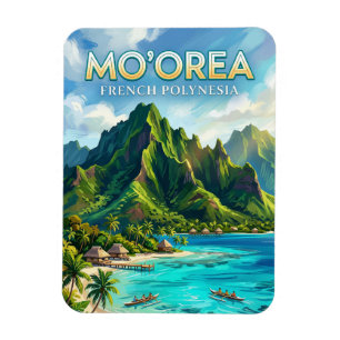 Mo'orea North Shore French Polynesia Magnet