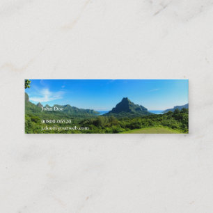 Moorea panorama business card with contact details