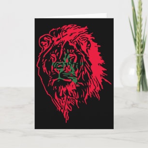 Moorish American Morocco Flag Moroccan Soccer Supp Card
