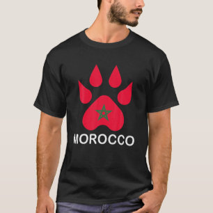 Moorish American Morocco Flag Moroccan Soccer Supp T-Shirt