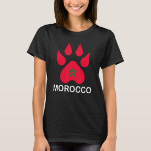Moorish American Morocco Flag Moroccan Soccer Supp T-Shirt