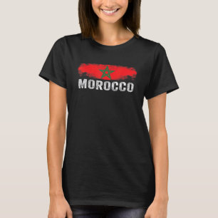 Moorish American Morocco Flag Moroccan Soccer Supp T-Shirt