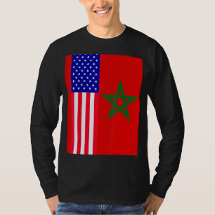 Moorish American Morocco Flag Moroccan Soccer Supp T-Shirt