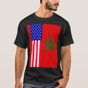 Moorish American Morocco Flag Moroccan Soccer Supp T-Shirt