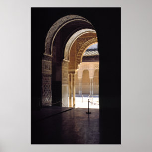 Moorish arch, The Alhambra, Poster