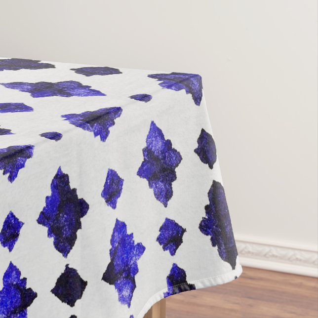 Moorish Charm – Geometric Heritage Moroccan Tablecloth (In Situ)