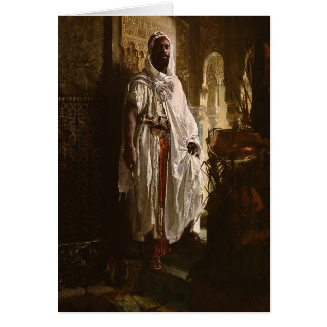 Moorish Chief African Art Painting Portrait (Front)
