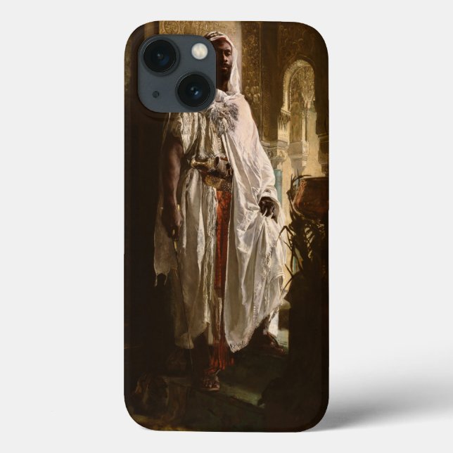 Moorish Chief African Art Painting Portrait Case-Mate iPhone Case (Back)