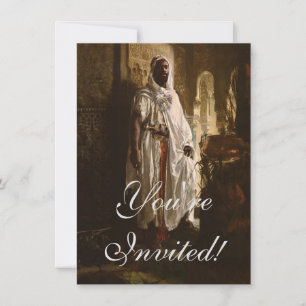 Moorish Chief African Art Painting Portrait Invitation