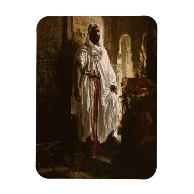 Moorish Chief African Art Painting Portrait Magnet (Vertical)