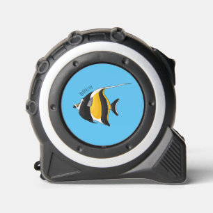 Moorish idol fish cartoon illustration 1