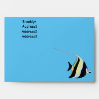 Moorish idol fish cartoon illustration
