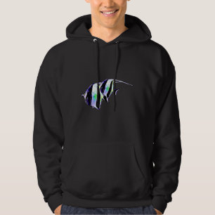Moorish Idol Pair Saltwater Reef Aquarium Fish Tan Hoodie