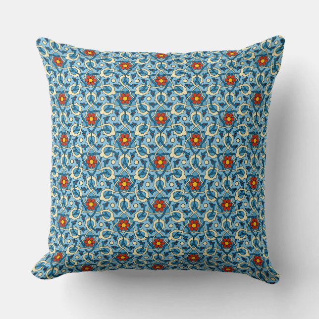 Moorish Mediaeval Pattern Cushion (Front)