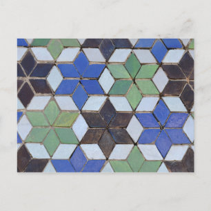 Moorish Mosaic Stars Postcard