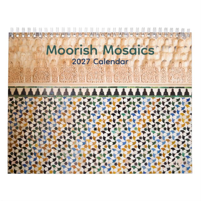 Moorish Mosaics 2027 Calendar (Cover)