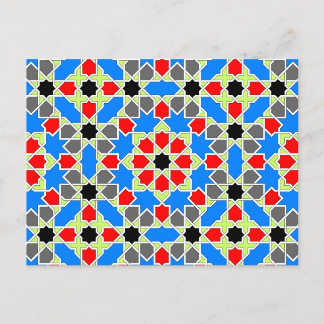 Moorish tile 2012 Calendar Postcard (Front)