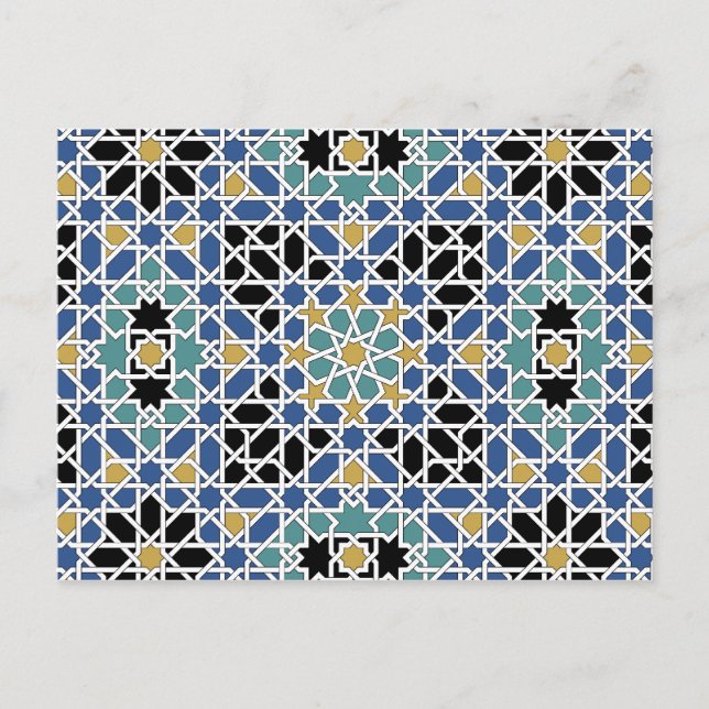 Moorish tile 2012 Calendar Postcard (Front)