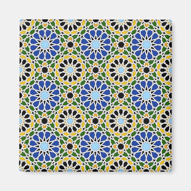 Moorish tile magnet (Front)