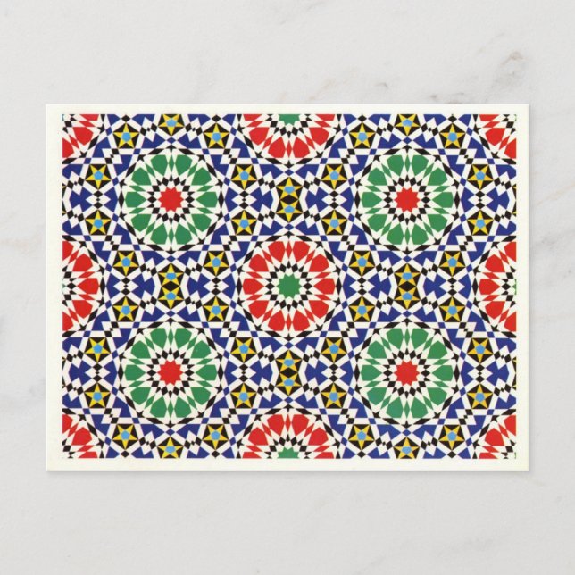 Moorish tile postcard (Front)